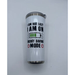 CBOCS Insulated travel drinking MUG 20oz I am not lazy